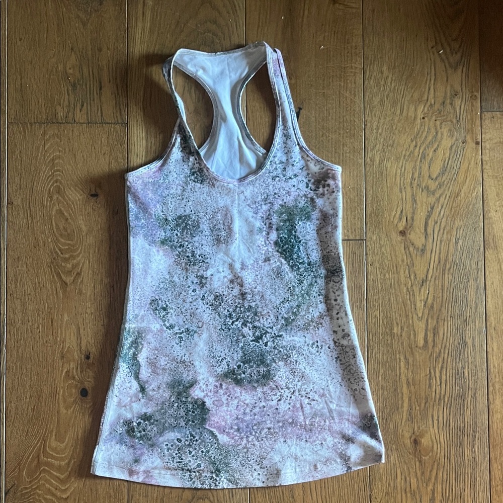 Lululemon Athletica Marble Tank Top - Green and Pink